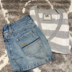 Girl’s Small Gilly Hicks Sweater and AE Skirt